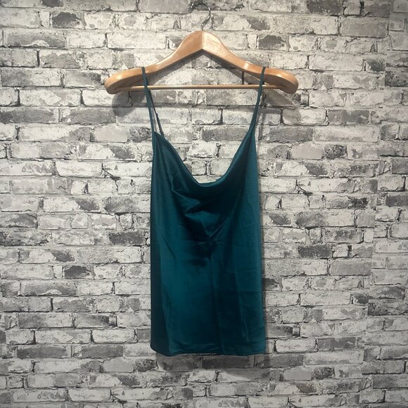 NWT EKOUAER Teal Spaghetti Strap Tank Top Size XL - Picture 2 of 15